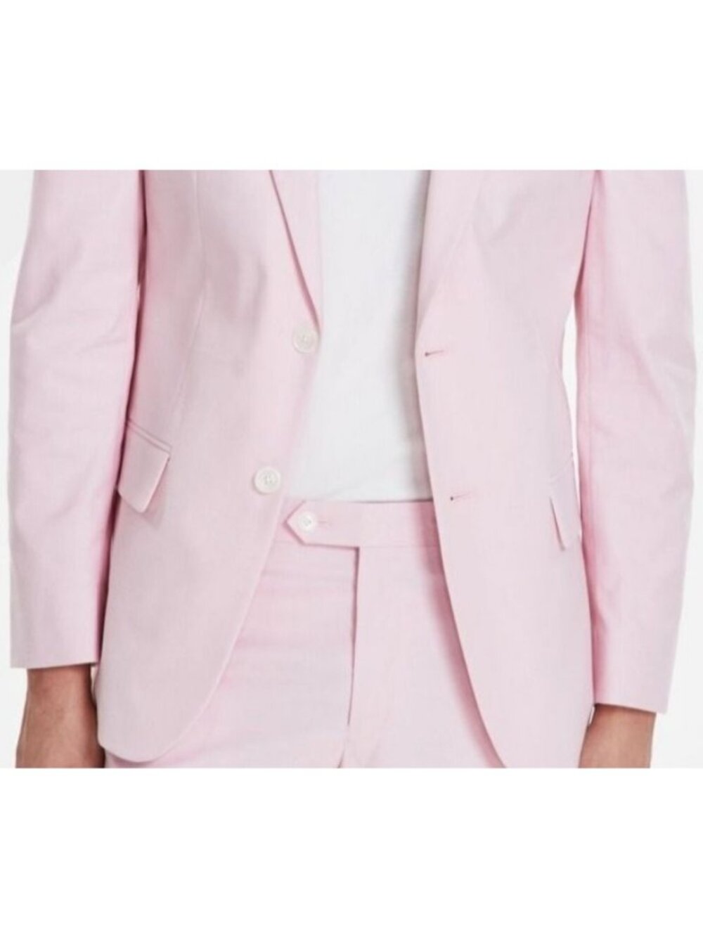 Tommy Hilfiger Mens Flex Stretch Suit Separates Jacket Light Pink Size 48R NWT - Picture 3 of 4